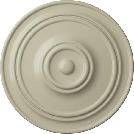 Ekena Millwork Classic Ceiling Medallion (For Canopies up to 5 1/2"), Hnd-Painted Clear Yellow, 21 7/8"OD x 2 3/8"P CM22CLCYF